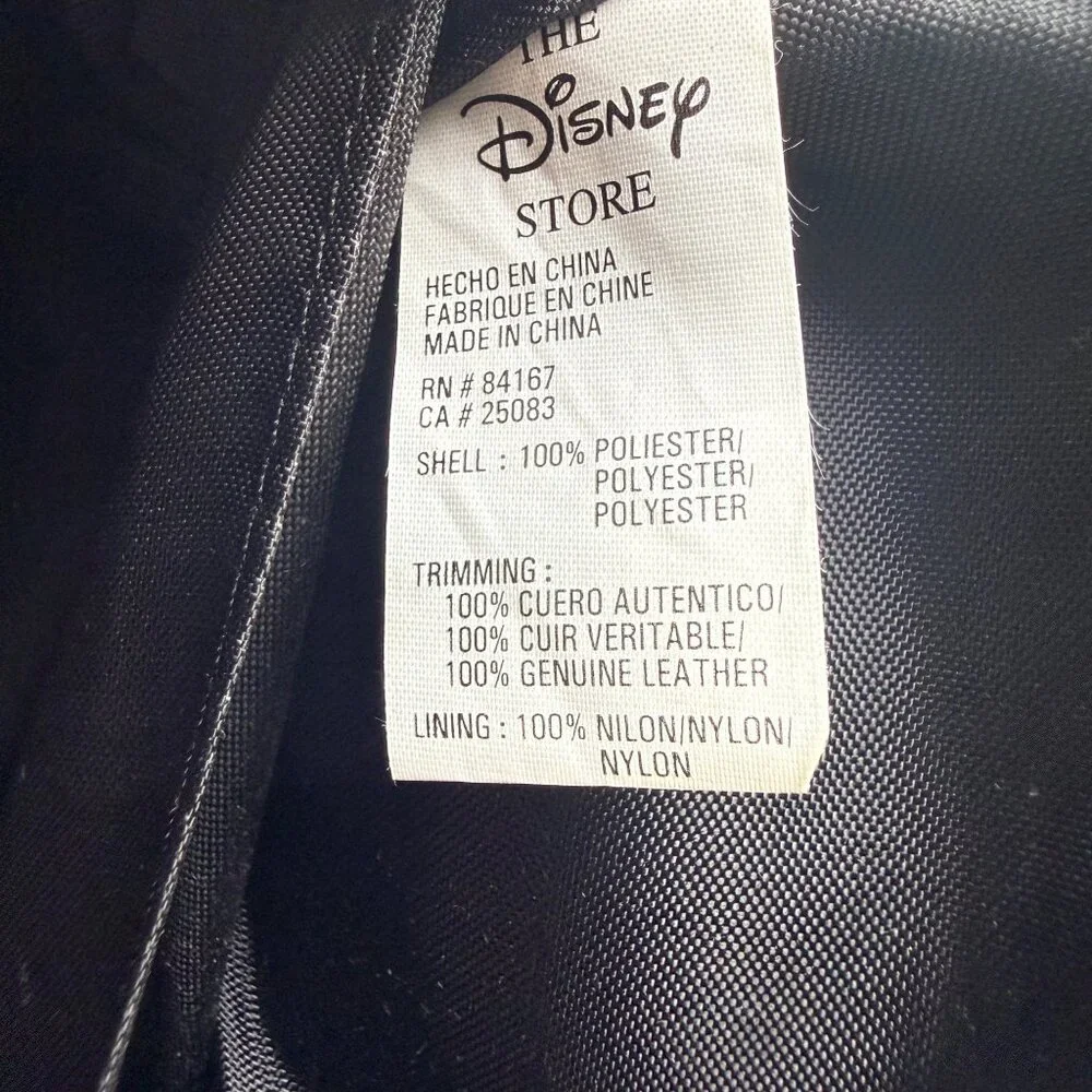 The Disney Store Y2K Mickey Mouse Black Leather 1928 3 Piece Set